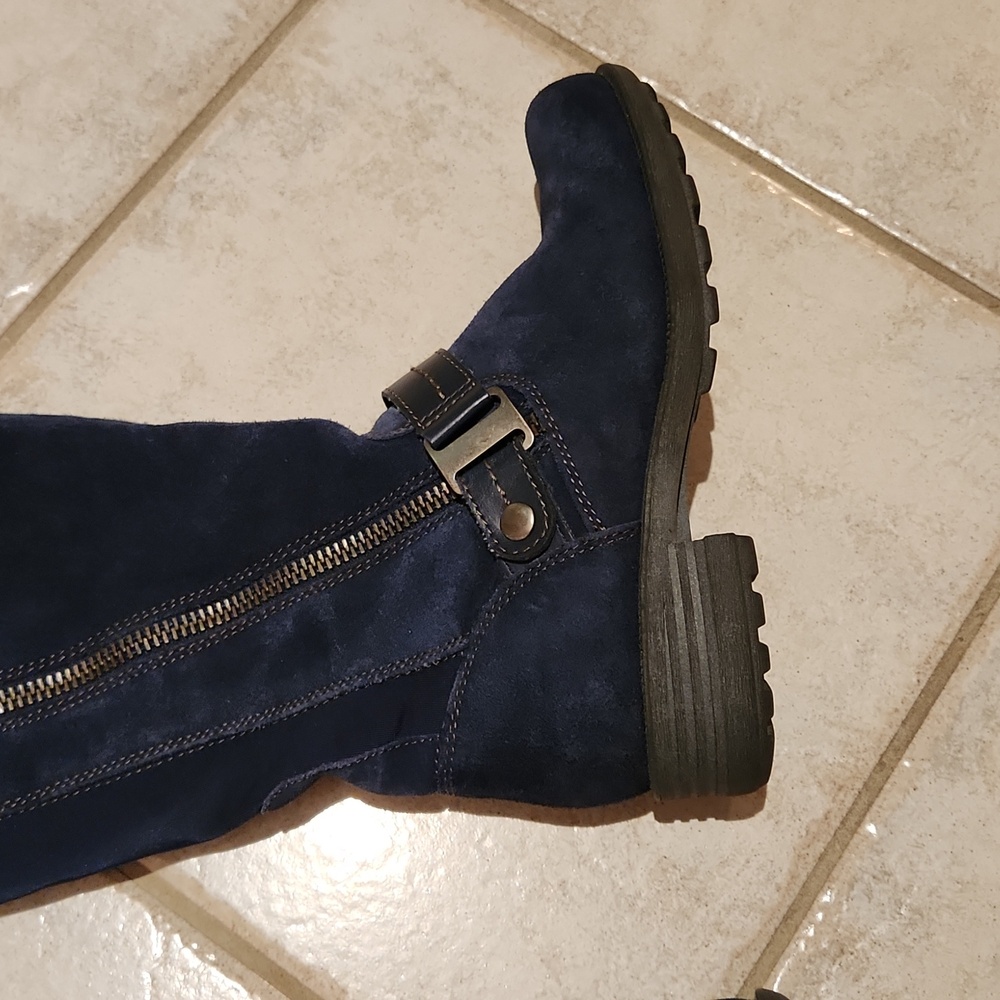 Earth Origins by Earth blue partial suede boots Suze 6M - Picture 13 of 17